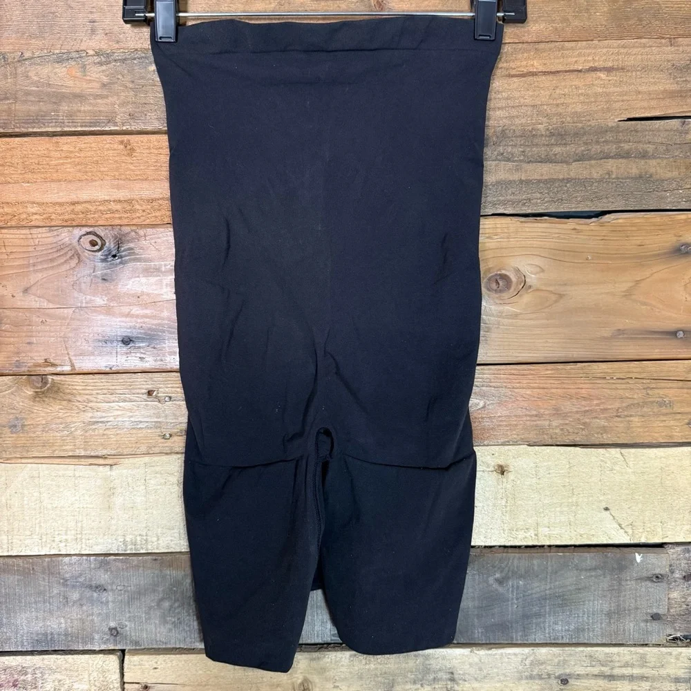 Spanx‎ Womens Mid Thigh Shapewear Black Size 1X